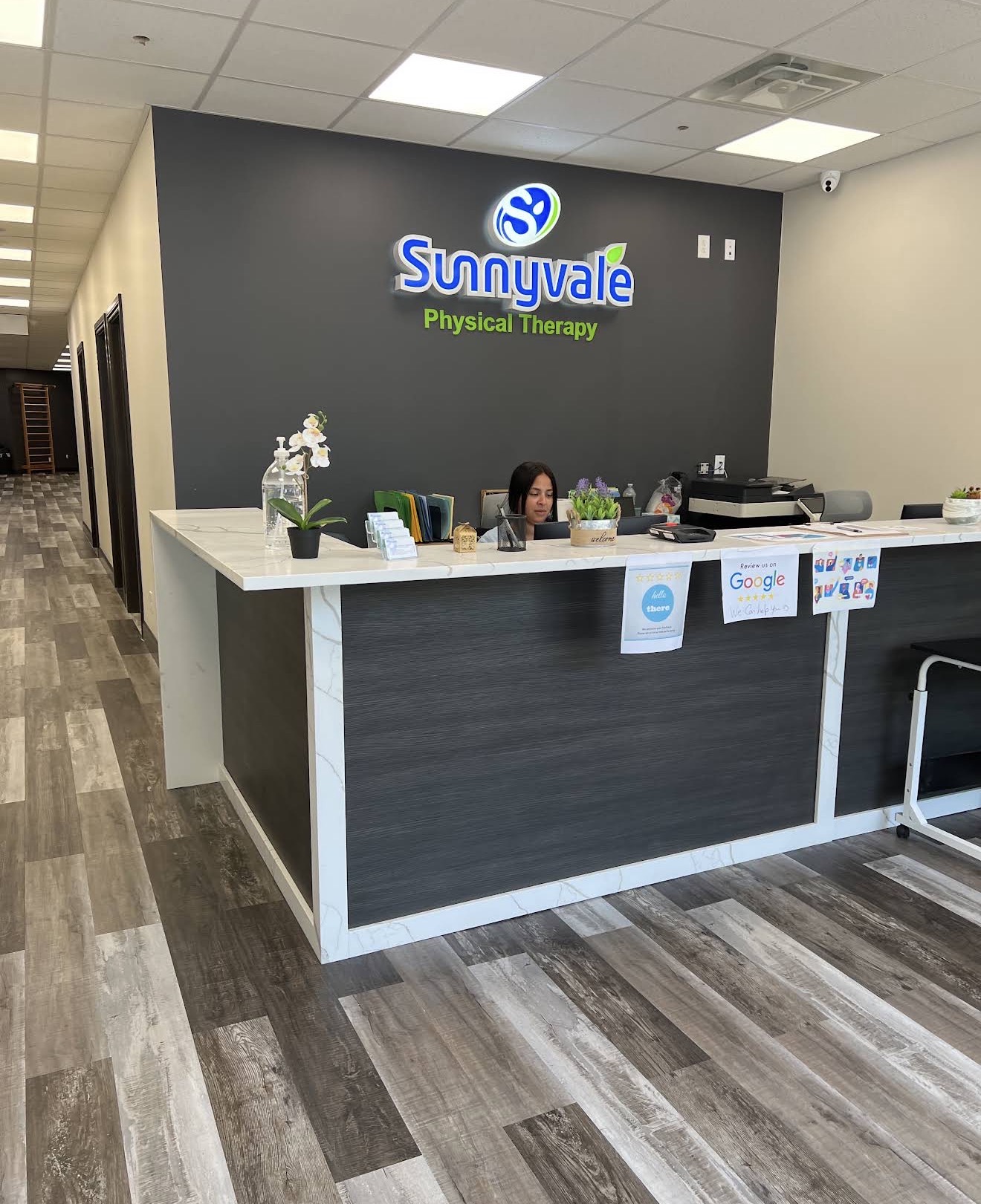 Sunnyvale Physical Therapy — Sunnyvale reception with logo